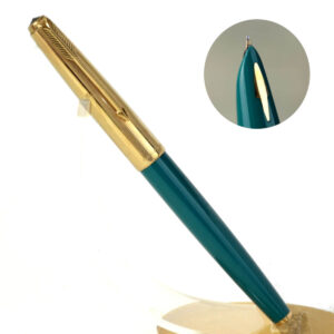 Vintage Parker 61 fountain pen 14K gold filled hairloom rainbow cap 14K Gold nib – Clean