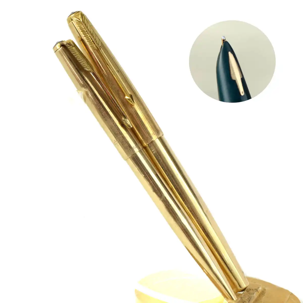 Buy Vintage parker 61 fountain pen set with gold nib