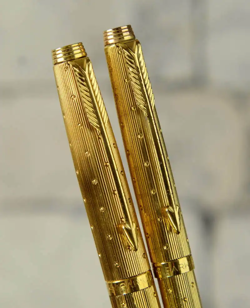 Parker 75 Insignia Cisele 14K Gold Filled Fountain Pen 14K