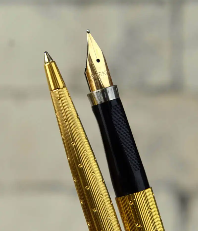 PARKER 75 14K GOLD FILLED 万年筆 Parker 75 Insignia Cisele 14K Gold Filled Fountain Pen 14K