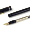 Vintage parker slimfold black fountain pen with 14C solid gold B nib - Used - Image 2