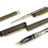Vintage sheaffer targa 675 regency stripe fountain pen and ballpoint with 14K gold M nib - Used - Image 2