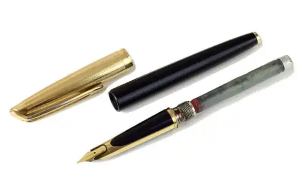 Vintage waterman CF fountain pen - 14K solid gold M nib - used - Image 2