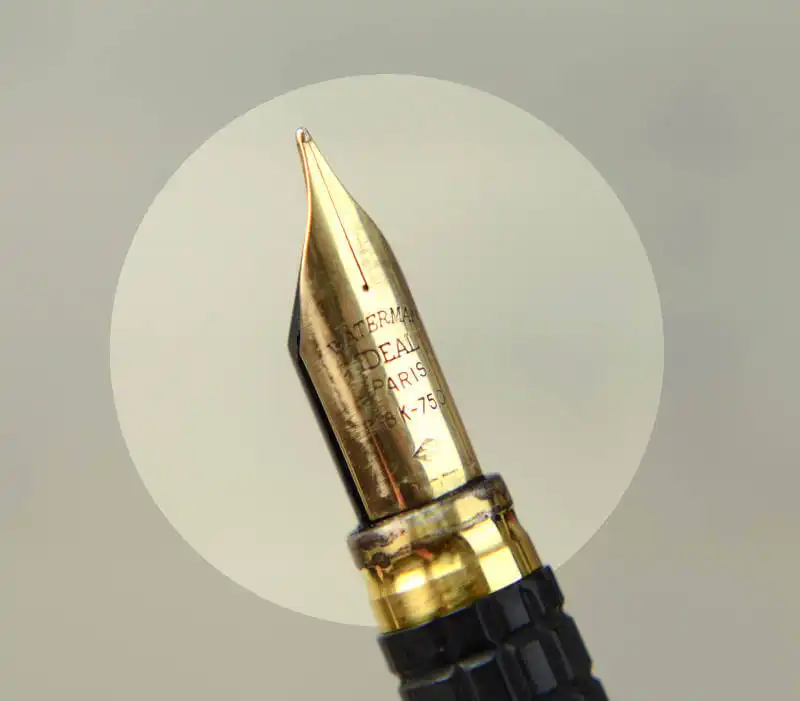 Waterman Ideal fountain pen 18k 750 Nib F Fine 30 black gold