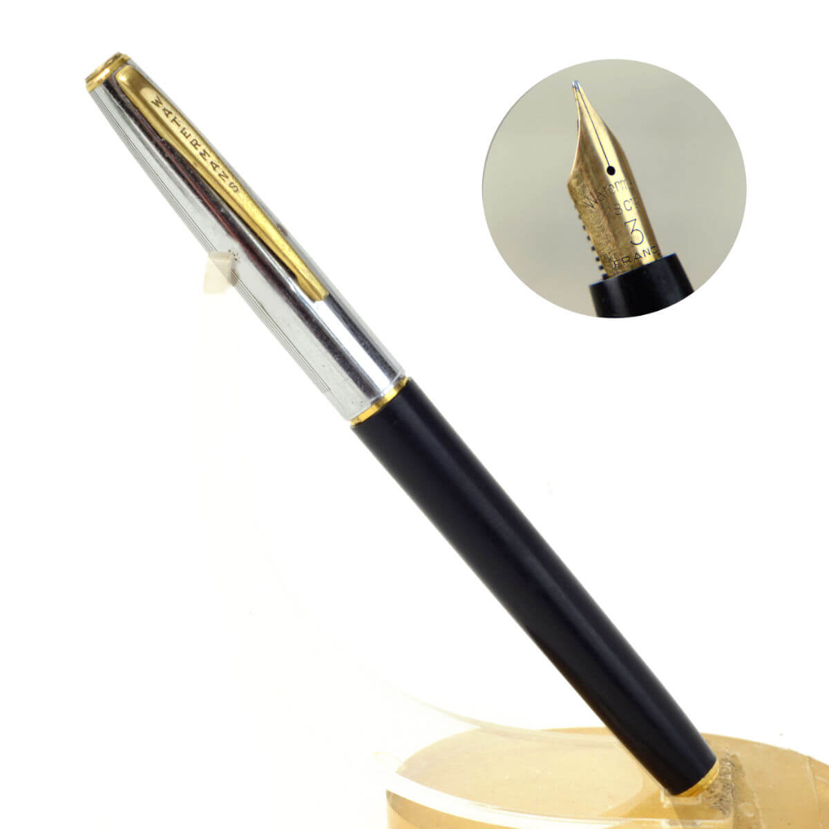 Vintage waterman ligne 60 fountain pen – 18K solid gold F nib –  EU only Version