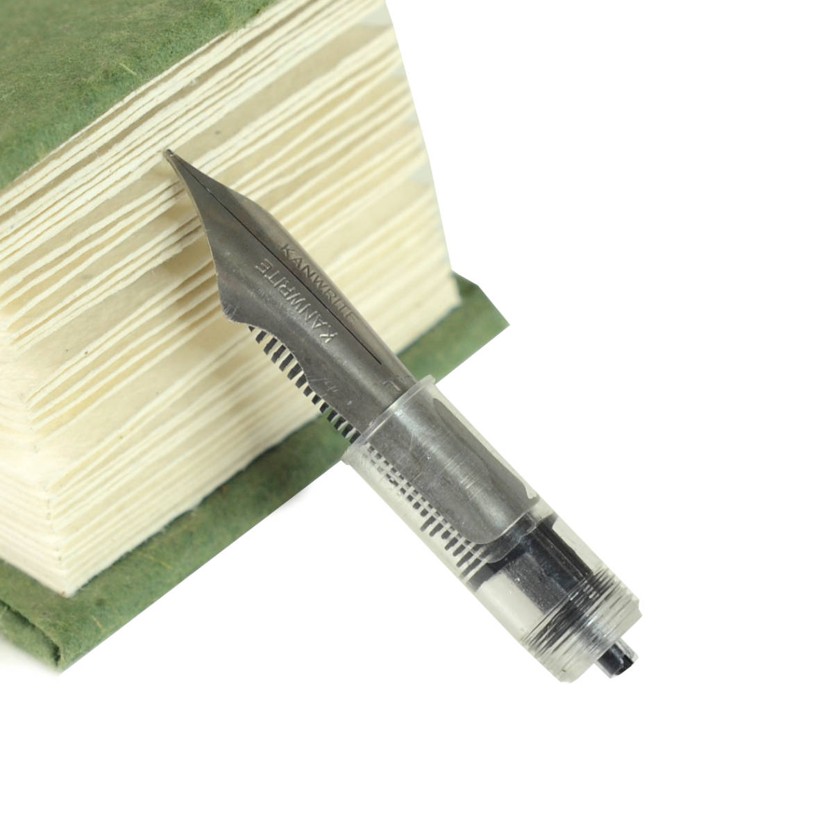 Titanium bock fountain pen nib unit with ultra flex extra fine point  – Kanwrite