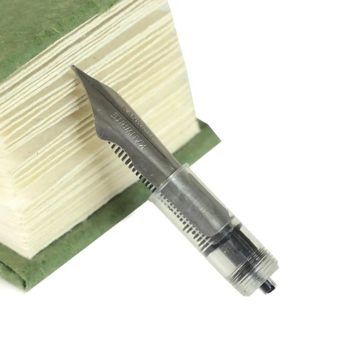 Titanium bock fountain pen nib unit with ultra flex extra fine point  – Kanwrite