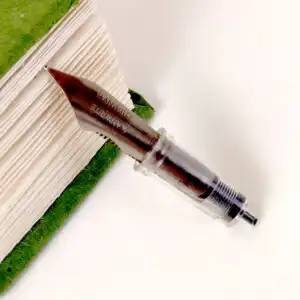Titanium Jowo fountain pen nib unit with ultra flex fine point  - Kanwrite