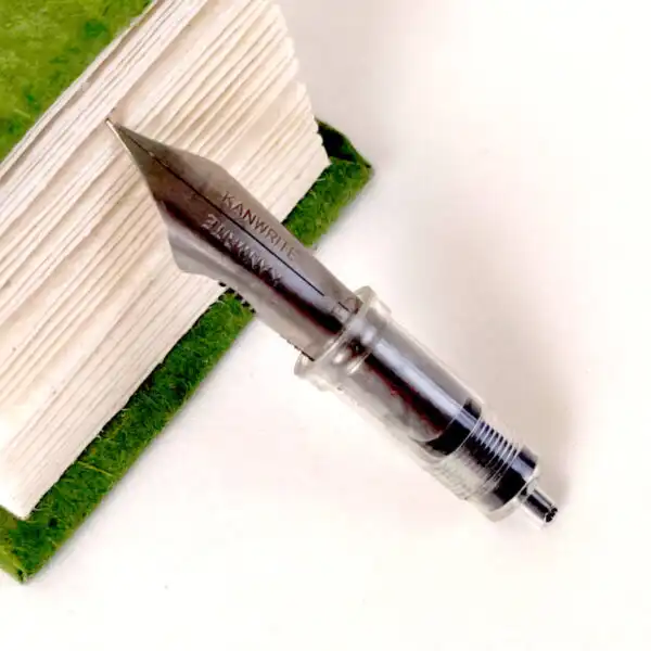 Titanium Jowo fountain pen nib unit with ultra flex extra fine point  - Kanwrite