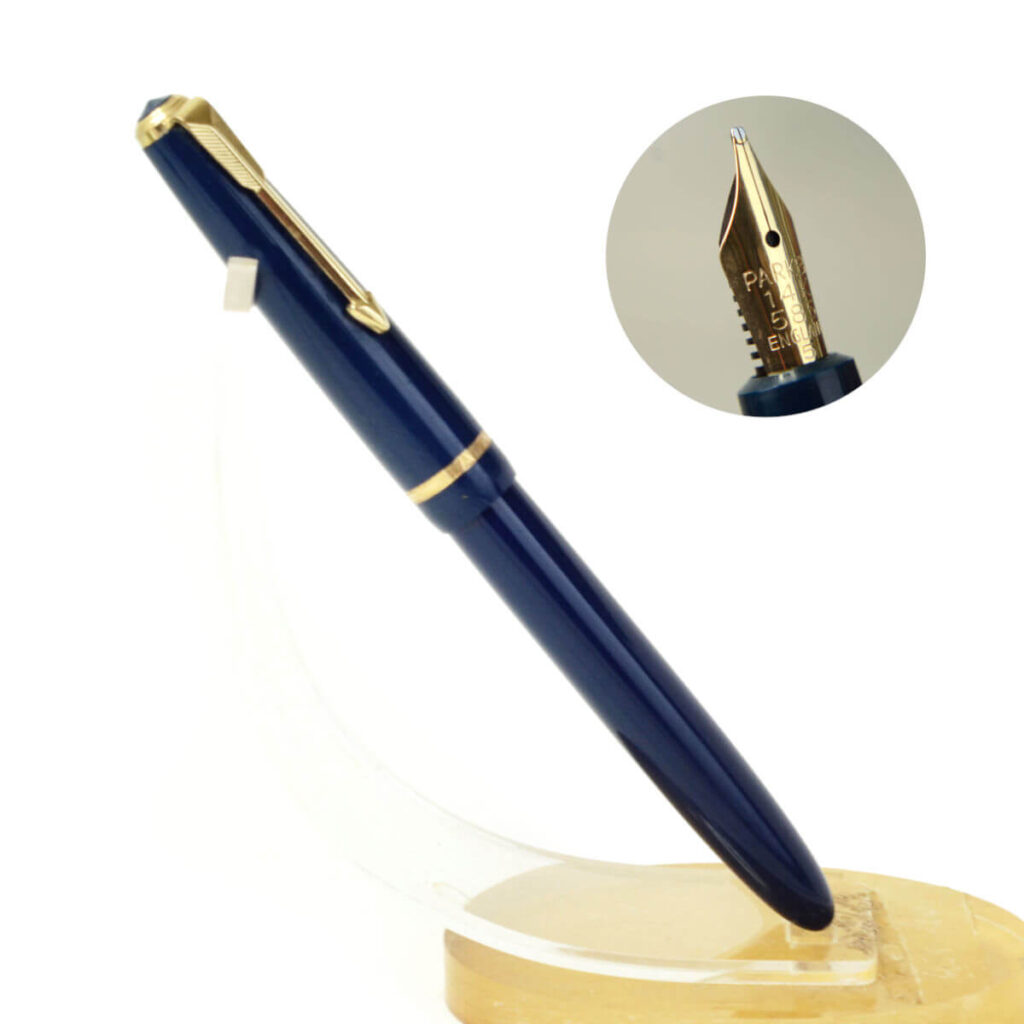 Stylo Plume Parker Slimfold - Plume En Or 14K Massif - Corps Rouge Foncé - Occasion
