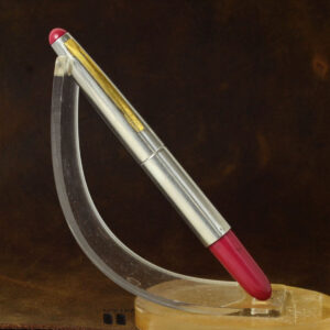 Vintage Pilot telescopic Long short fountain pen - plated F nib - Used