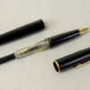 Vintage Montblanc 320 black fountain pen 14K gold F grind nib - Used - Image 2