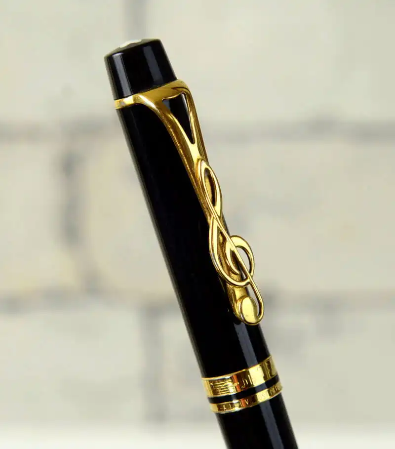 MONTBLANC Leonard ボールペン モンブラン Leonard Ball Point Gold Trim Titan - モンブラン