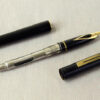 Vintage sheaffer targa 1003 matte black fountain pen with 14K gold Medium Nib  - clean - Image 2