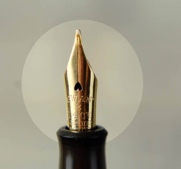buy swan self filler vintage fountain pen with 14K solid gold F nib