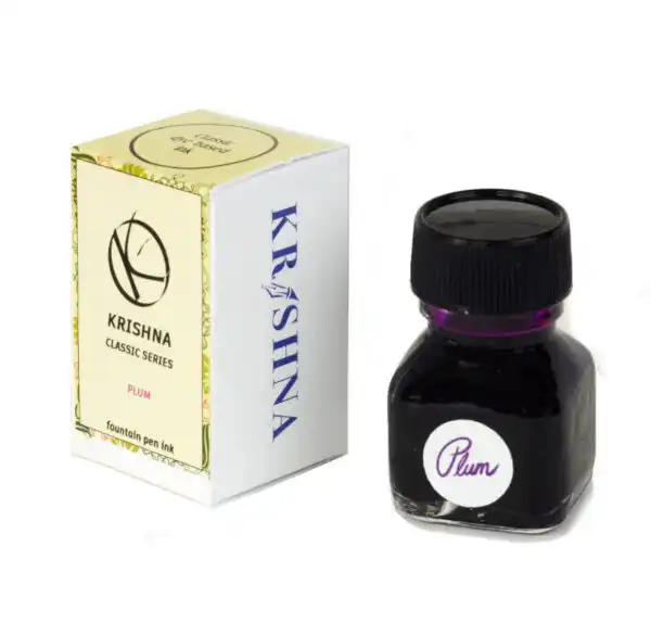 Krishna Ink classic plum fountain pen ink - 20 ml - Image 2