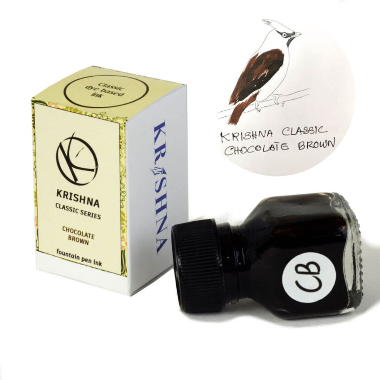 Buy krishna ink classic chocolate brown fountain pen ink online