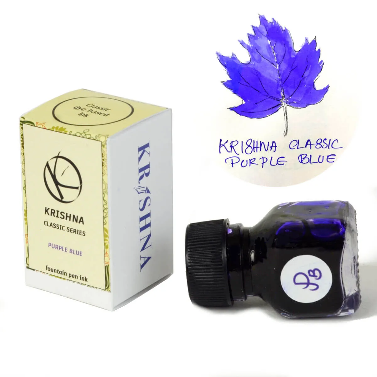 krishna ink classic purple blue