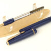Vintage parker slimfold navy fountain pen with 14C gold M nib - Used - Image 2