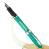 Vintage Sheaffer school teal fountain pen with steel F nib | NOS | New model - Image 2
