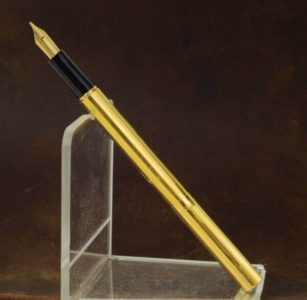 Stylo Plume Waterman Torsade - Plaqué Or - Occasion - Modèle Vintage