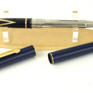 sheaffer-targa-1057-blue-barrel-fountain-pen-14K-solid-gold-nib