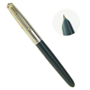 Vintage parker 51 fountain pen with 14K solid gold F nib - Clean