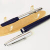 Watermans ideal converter fountain pen with plated M nib  - clean - Image 2