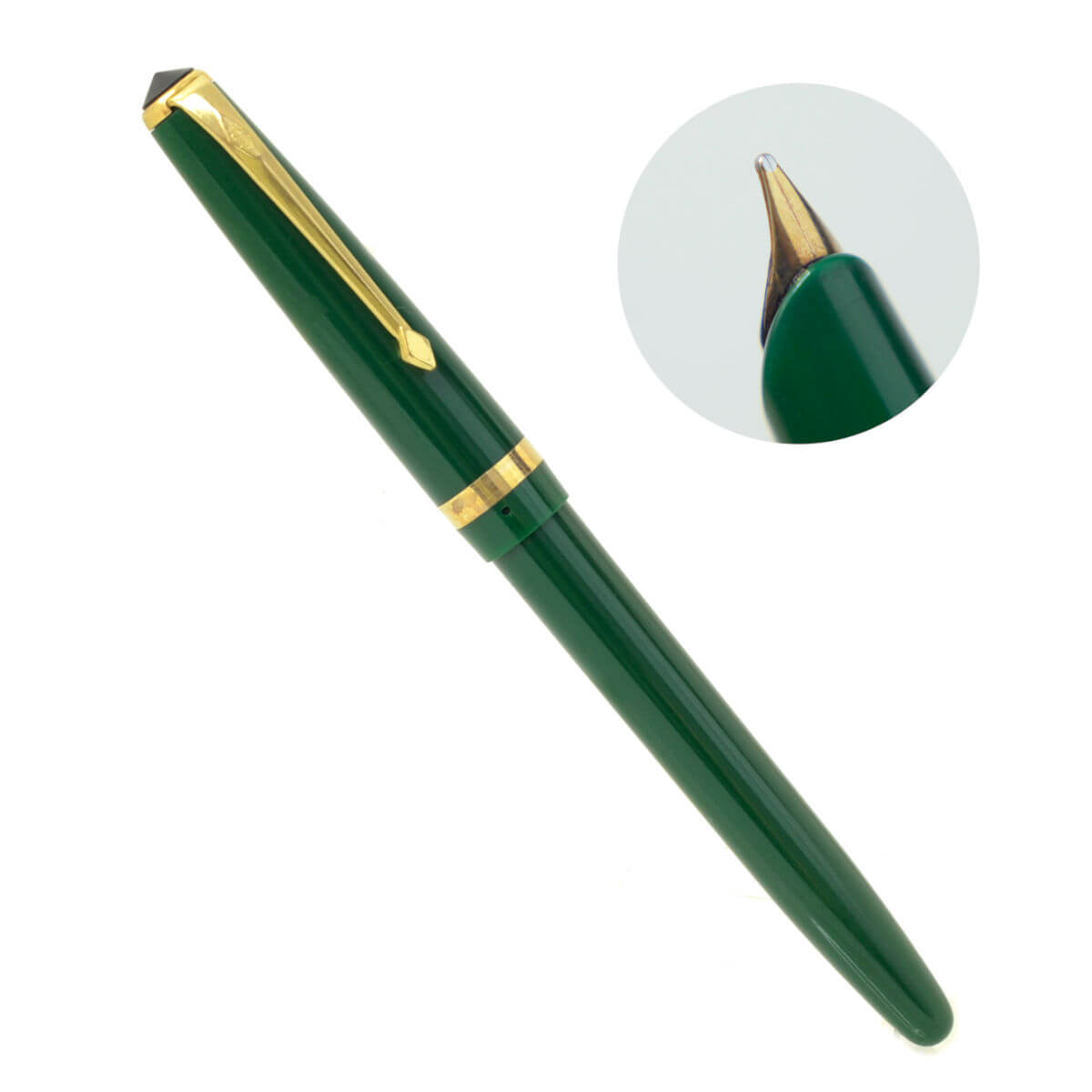 Vintage conway stewart 106 aero filler fountain pen – 14K solid gold M nib – Clean