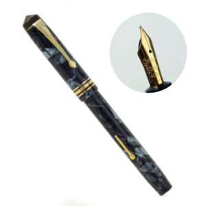 Vintage conway stewart 388 lever filler fountain pen - 14K solid gold M flex nib  - Used