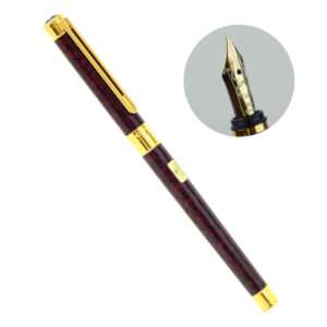 vintage montblanc noblesse jasper red fountain pen