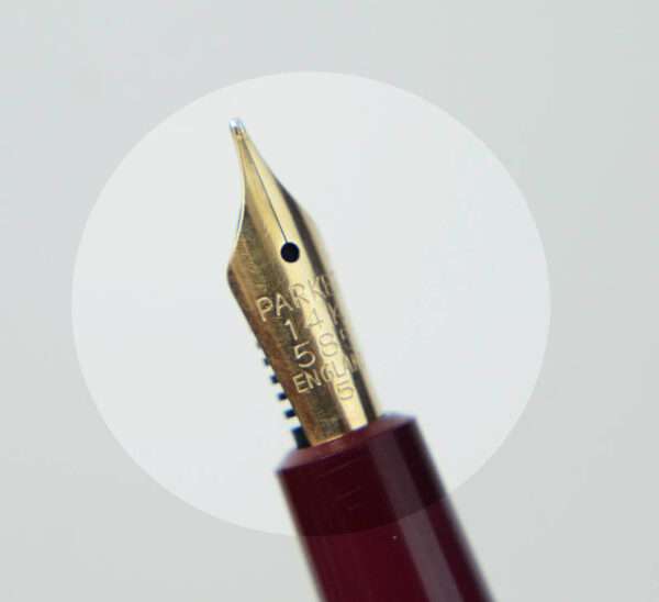 Buy Parker slimfold burgundy fountain pen with 14K gold M nib
