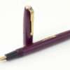 vintage watermans W2 lever filler burgundy fountain pen 14K gold F nib - Used - Image 2