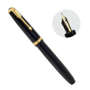Vintage parker Victory button filler fountain pen with 14K solid gold M nib - Used