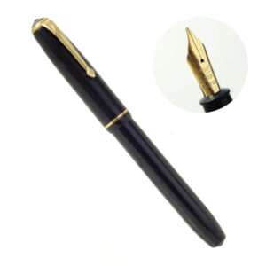 Vintage conway stewart 28 lever filler fountain pen -14K solid gold M ultra flex nib - Used