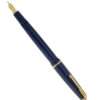 parker duofold Junior navy fountain pen with 14K gold medium flex nib - Used - Image 2