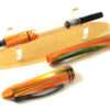 Kanwrite Desire Noir macaw converter fountain pen  - 4 PVD black flex nib options - Image 2