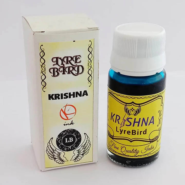 Krishna lyrebird turquoise blue fountain pen ink – 30 ml