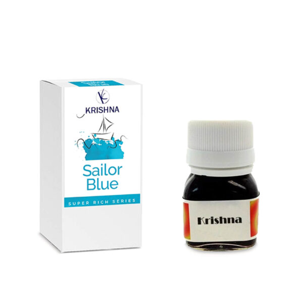 Krishna Ink classic sailor blue fountain pen ink – 20 ml