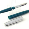 Vintage swan jotter fountain pen - teal barrel Golden F nib - unused - Image 2