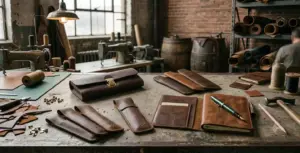 genuine leather pen pouches