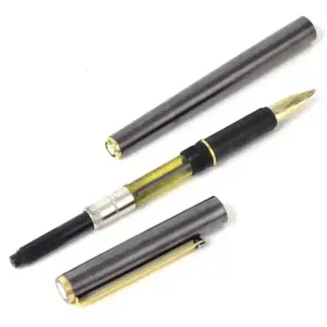 montblanc noblesse slimline grey fountain pen GP M nib