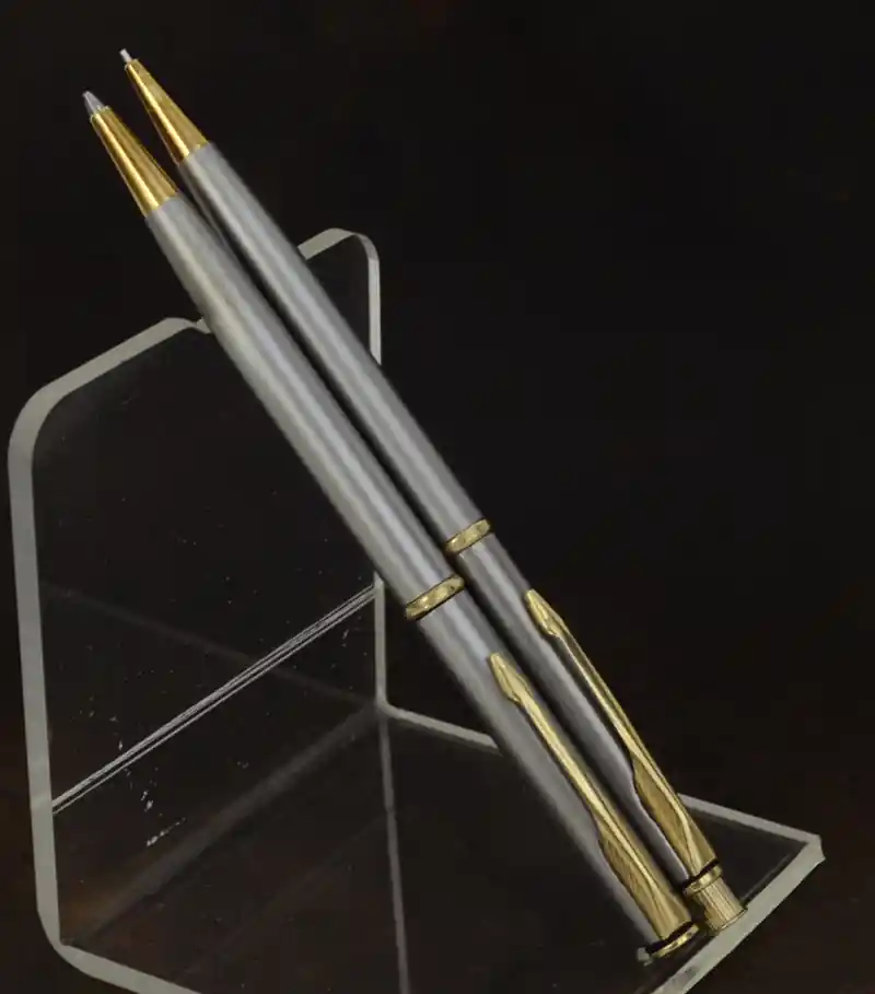 parker insignia flighter gold plated pen pencil set