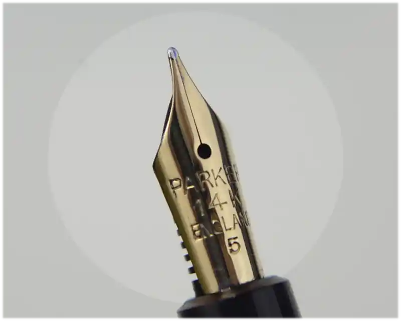 parker slimfold black barrel fountain pen 1