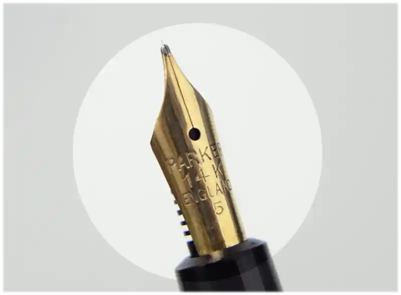 parker slimfold black barrel fountain pen