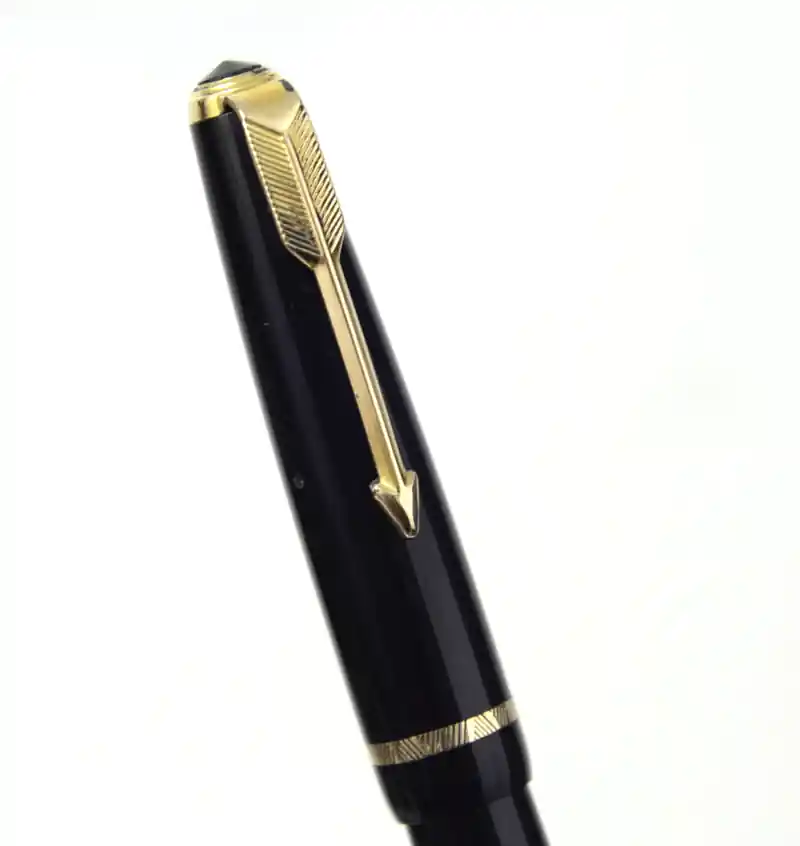 parker slimfold black fountain pen 14K gold nib 1