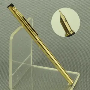 Vintage sheaffer TRZ 70 slim fountain pen  with 22K gold plated M nib - Used clean