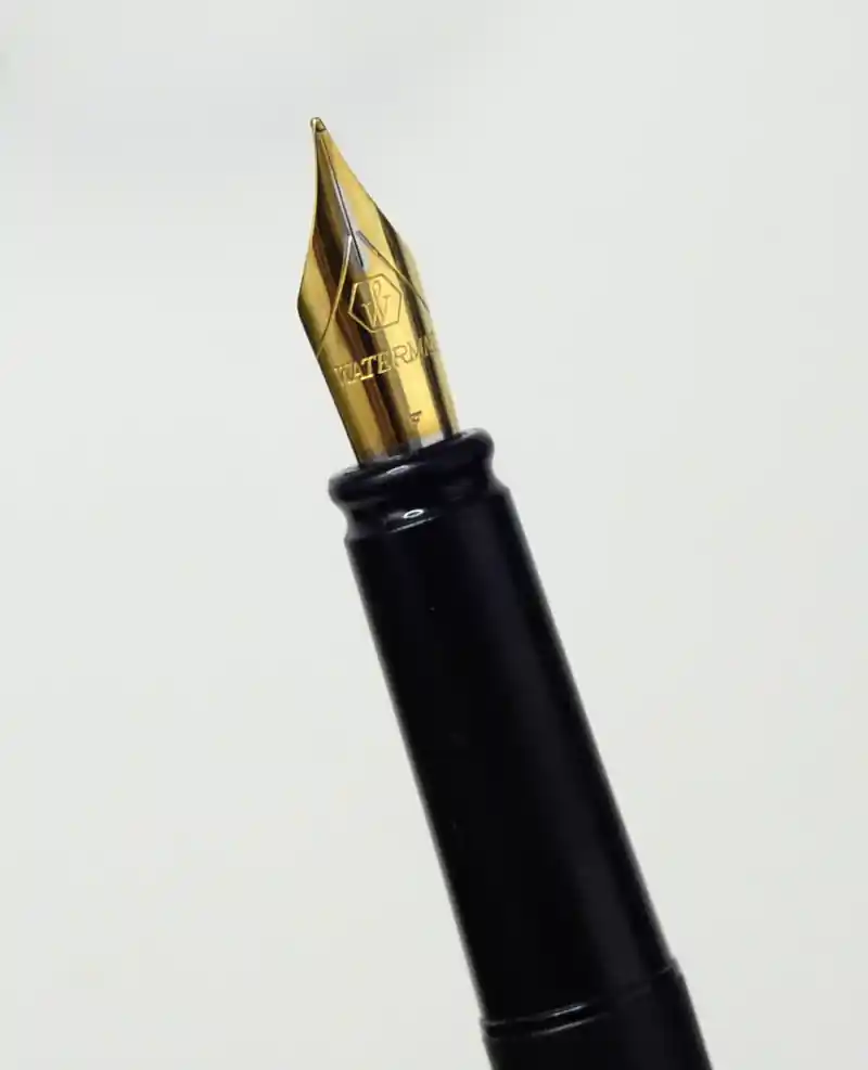 wateman phileas laque black fountain pen F nib
