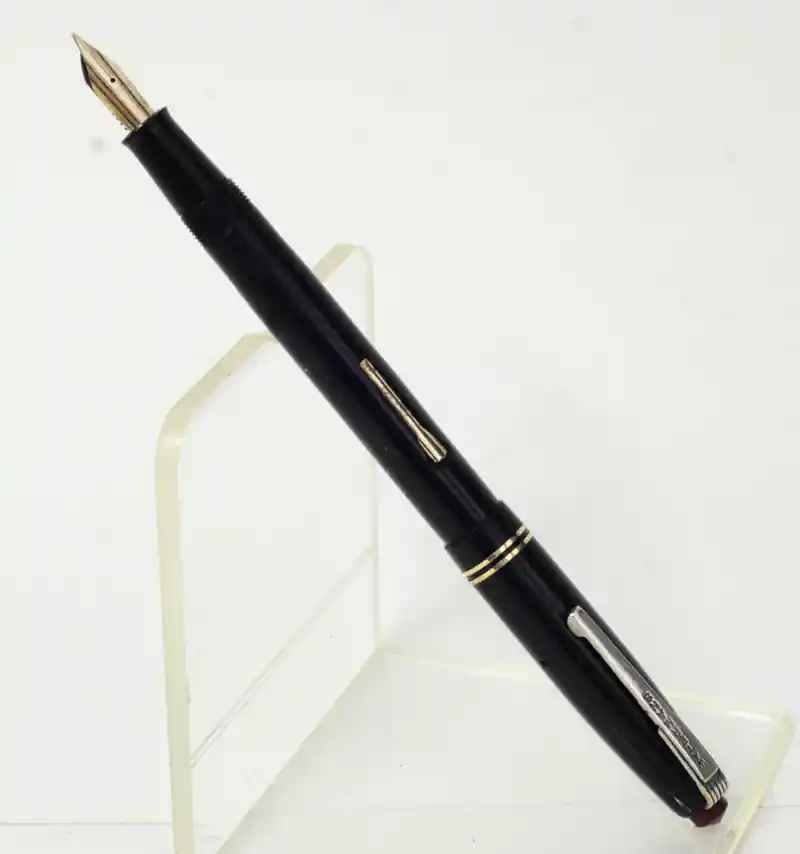 watermans lever filler 503 black barrel fountain pen