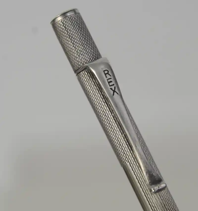 antique sterling silver barrel pencil 1930